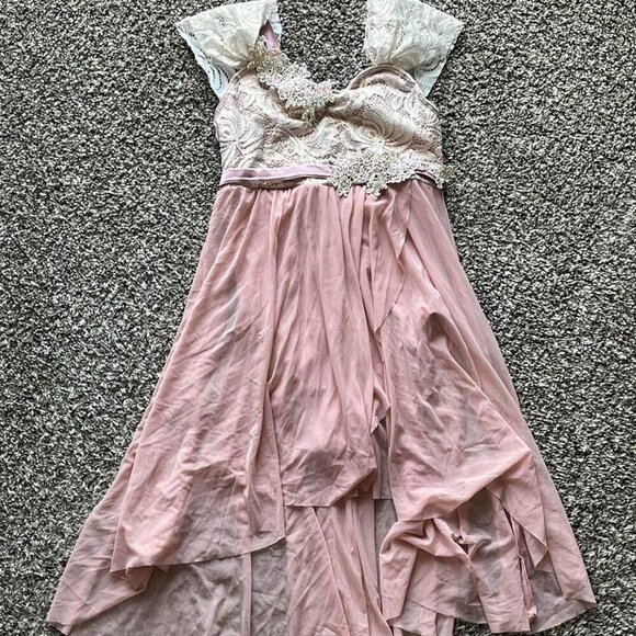 Weissman Other - Weissman Pink White Lace Dance Dress, Girls Size SA Girlhoodcore Formal Floral